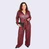 AMAZING BLACK CHERRY JUMPSUIT WITH BELT