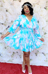 SWEET COTTON CANDY LOOSE DRESS WITH BELT