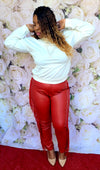 PURPOSE 365 TASSEL LEATHER PANTS