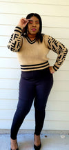 V-NECK DESIGNER SWEATER