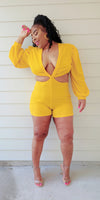 LEMON POP CUT-OUT ROMPER