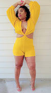 LEMON POP CUT-OUT ROMPER