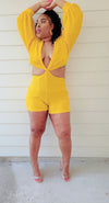 LEMON POP CUT-OUT ROMPER