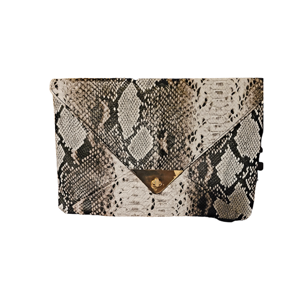 SNAKE SKIN CLUTCH