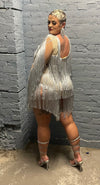 ICE COLD FROST FRINGE DRESS