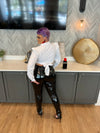 LEATHER RISQUE' PANTS