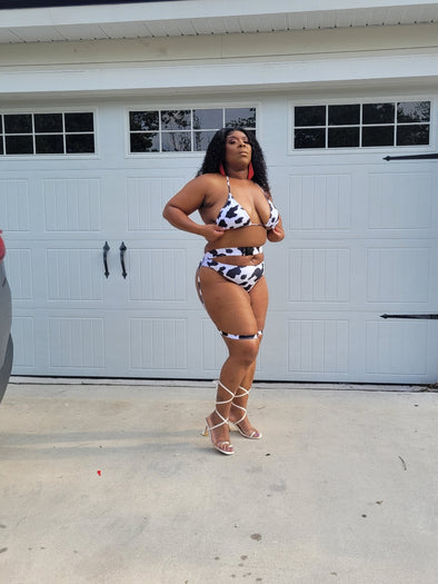 MISS "GOT MILK" THREE PIECE SWIMWEAR